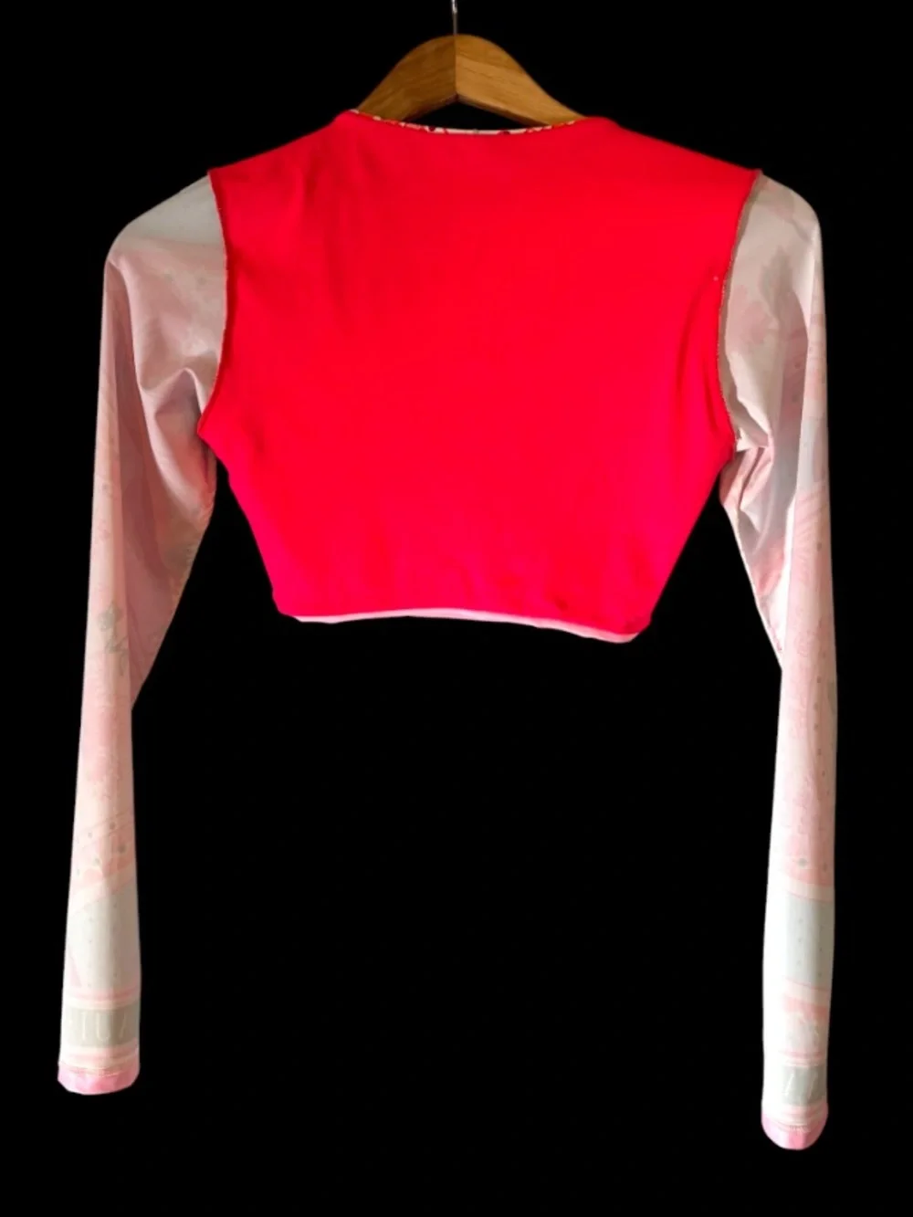 Maaji Spectacle Floral Groove Long Sleeve Crop Swim Top NWT